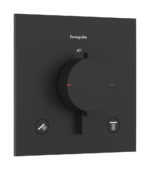 Hansgrohe Ecostat Comfort E Gizli Montaj Termostatı, 2 Çıkışlı, Mat Siyah
