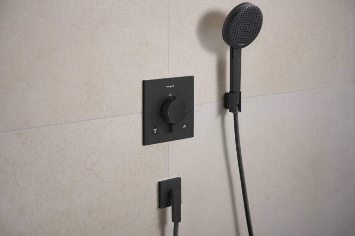 Hansgrohe Ecostat Comfort E Gizli Montaj Termostatı, 2 Çıkışlı, Mat Siyah - Görsel 5
