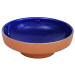 Vitra Water Jewels Çanak Lavabo Yuvarlak, Kompakt, 40x40 cm Armatür Deliksiz, Su Taşma Deliksiz, Clean, Terrarosa-Mavi - 4334B426-1361 - Çanak Lavabo