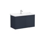 VitrA Root Classic Lavabo Dolabı, 100 cm, İki Kapaklı, Klasik Lavabo, Mat Lacivert - 68748 - Banyo Alt Modülleri - 1