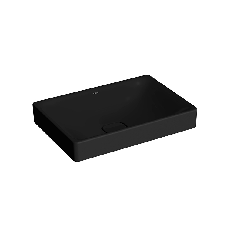 7535B083_1398-1.jpg Vitra Metropole Çanak Lavabo, Dikdörtgen, 60x40 cm, Clean, Mat Siyah - 7535B483-1398 - Çanak Lavabo