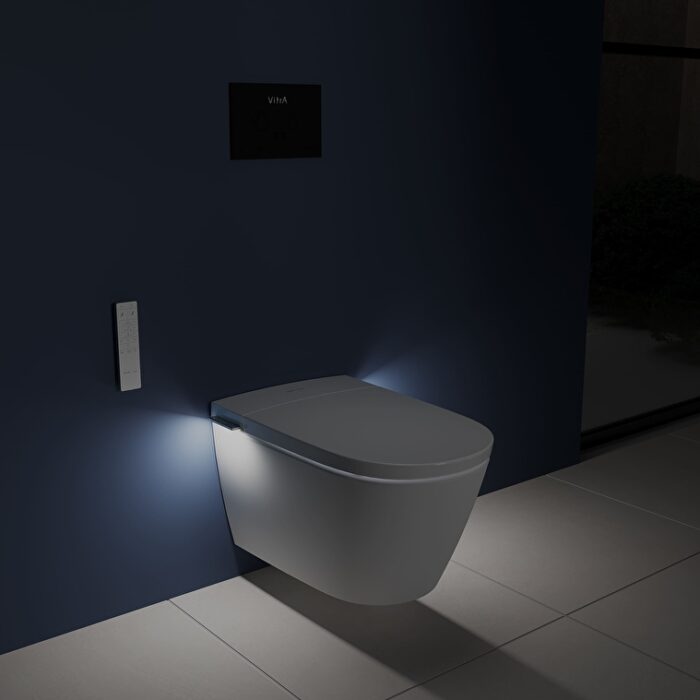 Vitra V-Care 3 Prime Akıllı Asma Klozet Vortex, 60 cm, Temassız, Beyaz - 7777B403-6399 - Akıllı Klozet, Asma Klozet - 35