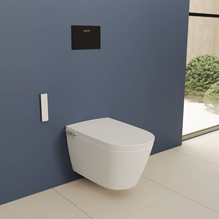 Vitra V-Care 3 Prime Akıllı Asma Klozet Vortex, 60 cm, Temassız, Beyaz - 7777B403-6399 - Akıllı Klozet, Asma Klozet - 21