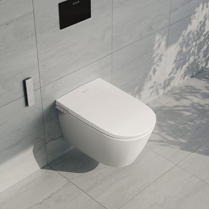 Vitra V-Care 3 Prime Akıllı Asma Klozet Vortex, 60 cm, Temassız, Beyaz - 7777B403-6399 - Akıllı Klozet, Asma Klozet - 11