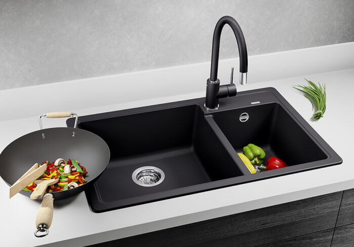 Blanco Legra 8 Siyah Eviye - 526223 - Granit Mutfak Eviyeleri - 1