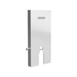 Vitra Vitrus Duvar Önü Cam Rezervuar, Duvara Tam Dayalı Yerden Klozetler İçin, 114 cm, Stop Valfli, Beyaz, 3/6 Litre, Beyaz