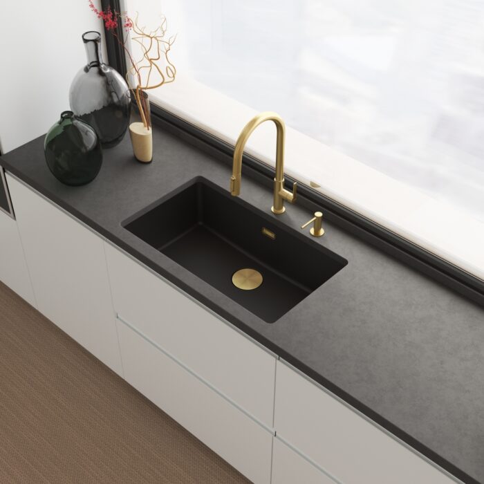 Franke Maris Slim Clear Gold Eviye Armatürü - Görsel 2