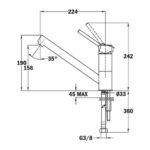 Teka AUK 913 Mutfak Bataryası - 509130200 - Mutfak Eviye Bataryaları - 1
