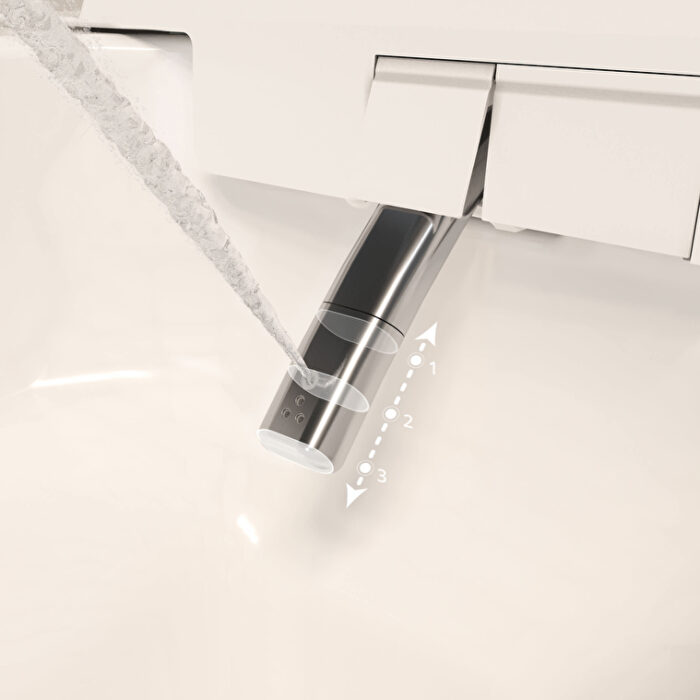 Vitra V-Care 3 Prime Akıllı Asma Klozet Vortex, 60 cm, Temassız, Beyaz - 7777B403-6399 - Akıllı Klozet, Asma Klozet - 60
