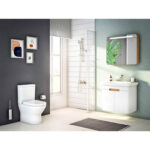 VitrA Sento Dolaplı Ayna, 80 cm, İki Kapaklı, Aydınlatmalı, Mat Fiyord Yeşili - 65889 - Banyo Üst Modülleri - 4