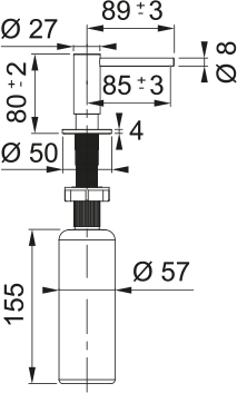 TE001_112.0625.483.png Franke Sıvı Sabunluk Metallic Renk Copper - 112.0717.104 - Eviye Aksesuarları - 9