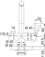Franke Atlas Clear Fıltre Uyumlu 2 Çıkış Eviye Armatürü - 120.0179.978 - Mutfak Eviye Bataryaları - 6