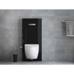Vitra Vitrus Duvar Önü Cam Rezervuar, Asma Klozetler İçin, 114 cm, Stop Valfli, Siyah, 3/6 Litre, Siyah - 870-5771-01 - Duvar Önü Rezervuar - 9
