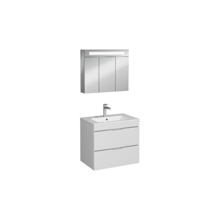 Isvea Roya Lavabo Ünitesi, Çift Çekmeceli, 70 cm, Beyaz - 21RYS919070I - Banyo Dolapları