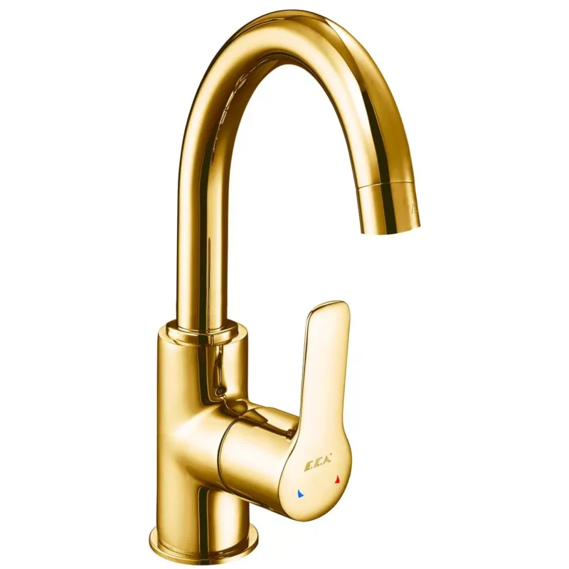 ECA Luna Kuğu Borulu Lavabo Bataryası , Altın - 102108953A1 - Lavabo Bataryaları