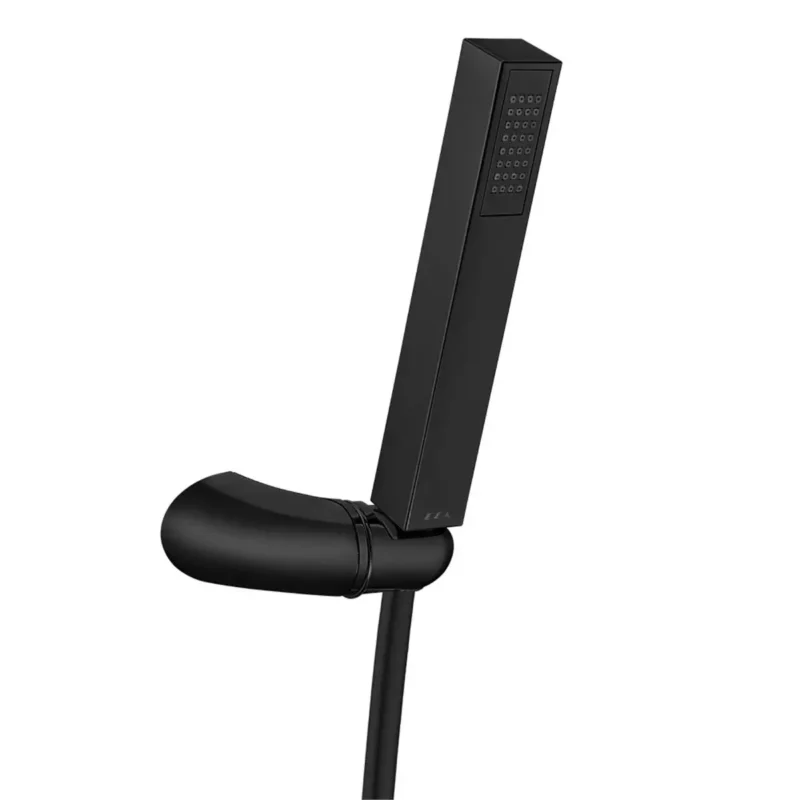 ECA Life Mafsallı Üst Takım 1F - Pvc Spiralli, Mat Siyah - 102117777C1 - El Duşu Takımı