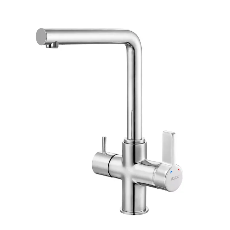ECA Life Çift Akışlı (Dual Flow) Eviye Bataryası, Krom - 102118781 - Arıtmalı Mutfak Eviye Bataryaları, Mutfak Eviye Bataryası