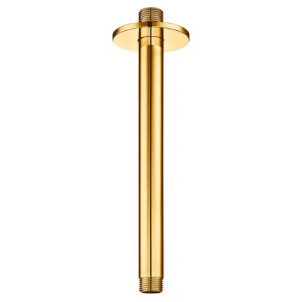 ECA Tavandan Duş Başlığı Borusu 230 mm Yuvarlak, Altın - 102126654A1 - Duş Başlığı