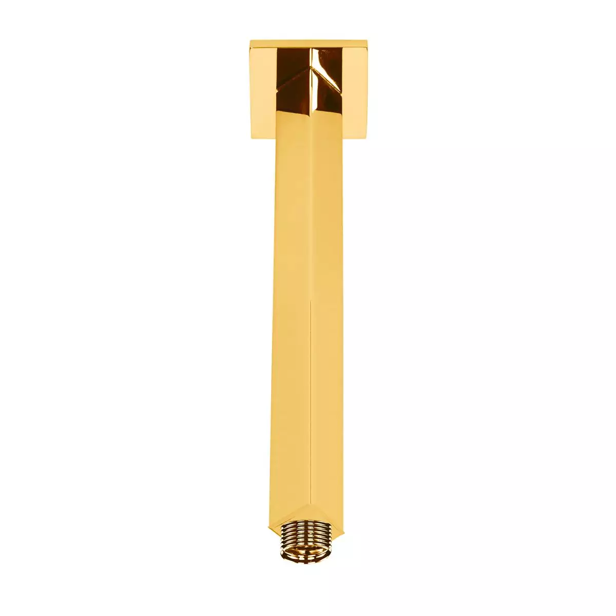 102126700A1 ECA Tavandan Duş Başlığı Borusu 168 mm Kare, Altın - 102126700A1 - Duş Başlığı
