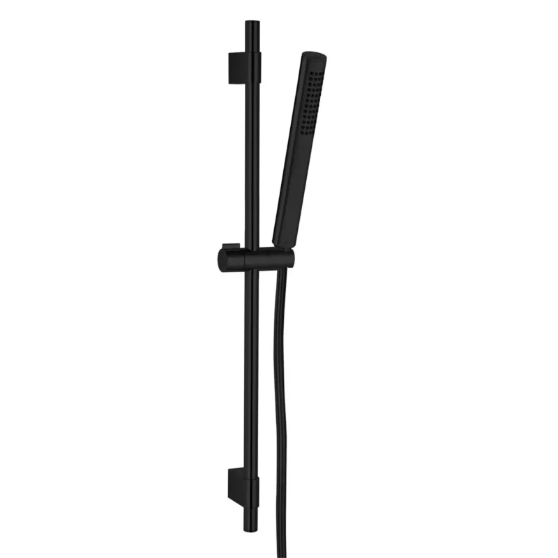ECA Life Hareketli Üst Takım 1F - Pvc Spiralli, Mat Siyah - 102146778C1 - Sürgülü Duş Setleri