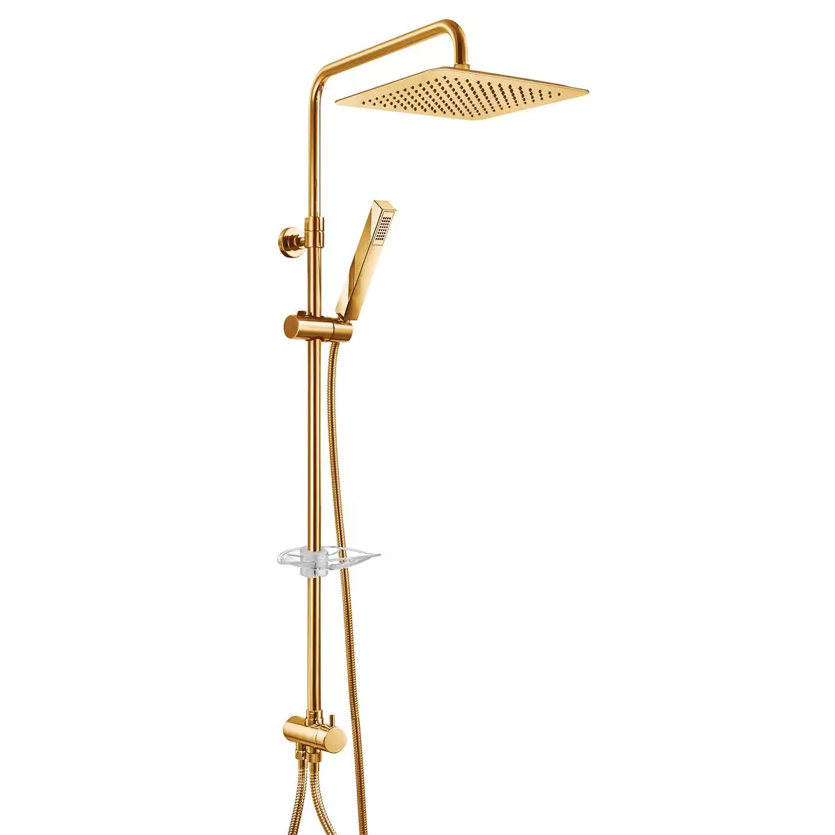 102158078A1 ECA Life Teleskobik Kolonlu Duş Sistemi 250X250, Altın - 102158078A1 - Duş Setleri, Yağmur Duş Sistemleri