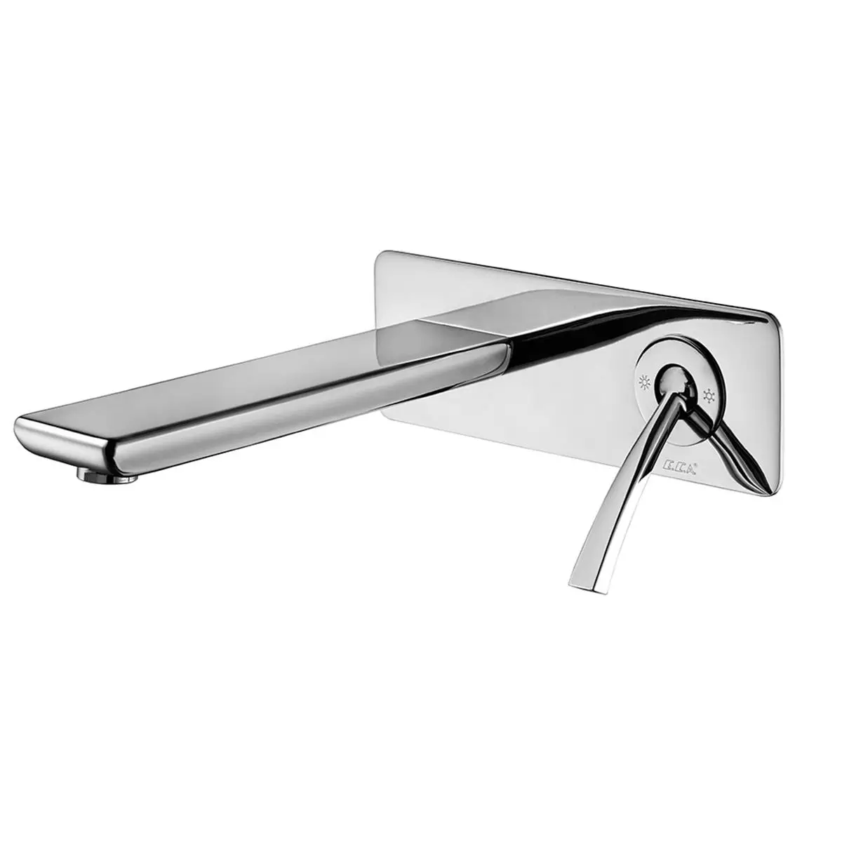 102167614-K ECA Novita Ankastre Lavabo Bataryası Sıva Üstü Grubu - Tek Rozet, Krom - 102167614-K - Ankastre Lavabo Bataryası