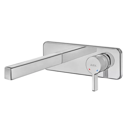 ECA Life Ankastre Lavabo Bataryası Sıva Üstü Grubu - Tek Rozet, Krom - 102167622-K - Ankastre Lavabo Bataryası