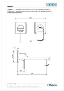 ECA Dream Ankastre Lavabo Bataryası Sıva Üstü Grubu - Çift Rozet, Mat Siyah - 102167623C1-KK - Ankastre Lavabo Bataryası - 1