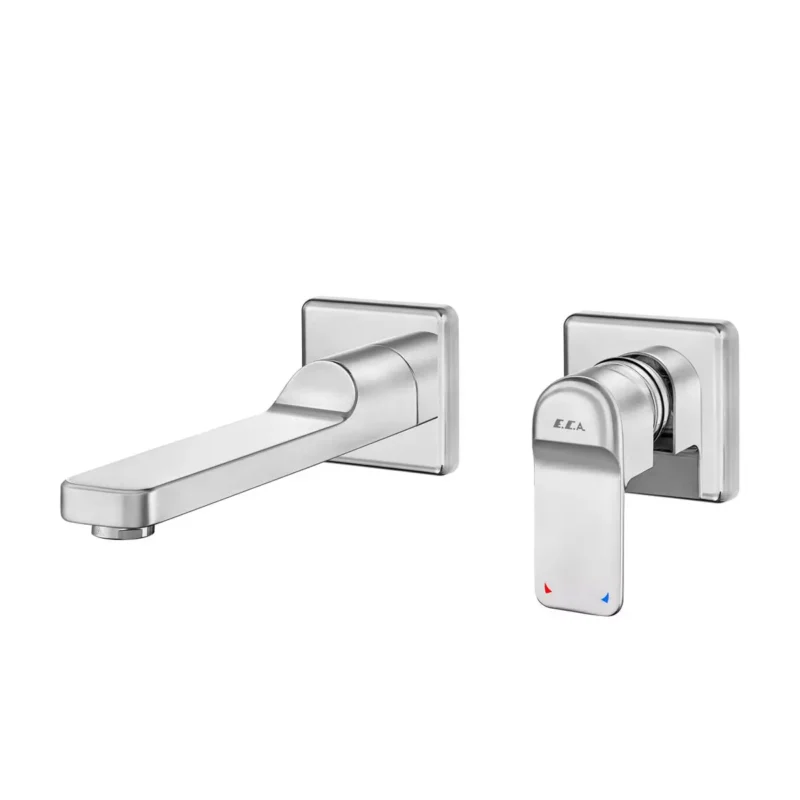 ECA Dream Ankastre Lavabo Bataryası Sıva Üstü Grubu - Çift Rozet, Krom - 102167624-KK - Ankastre Lavabo Bataryası
