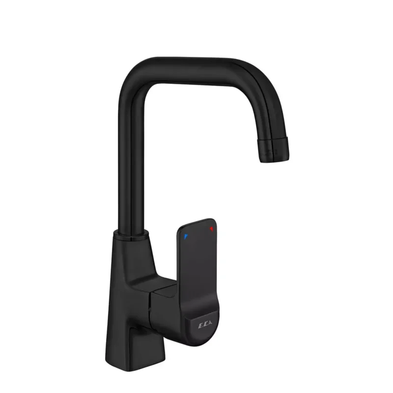 ECA Dream Kuğu Borulu Lavabo Bataryası, Mat Siyah - 102188151C1 - Lavabo Bataryaları