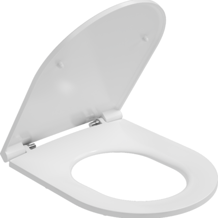 Isvea Kf Dp Klozet Kapağı Parlak Met.Men.Yavaş Kapanan Tak-Çıkar Slim Beyaz - 40KF0200I - Klozet Kapağı