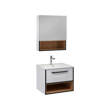 Isvea Ancora Lavabo Ünitesi, Tek Çekmeceli, 60 cm, Tek Çekmeceli Beyaz - 22ANS301060I - Banyo Dolapları