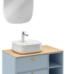 Isvea Mondo Lavabo Ünitesi, 90 cm, 2 Çekmeceli, Turkuaz, Sağ - 21MDS812090I - Banyo Dolapları