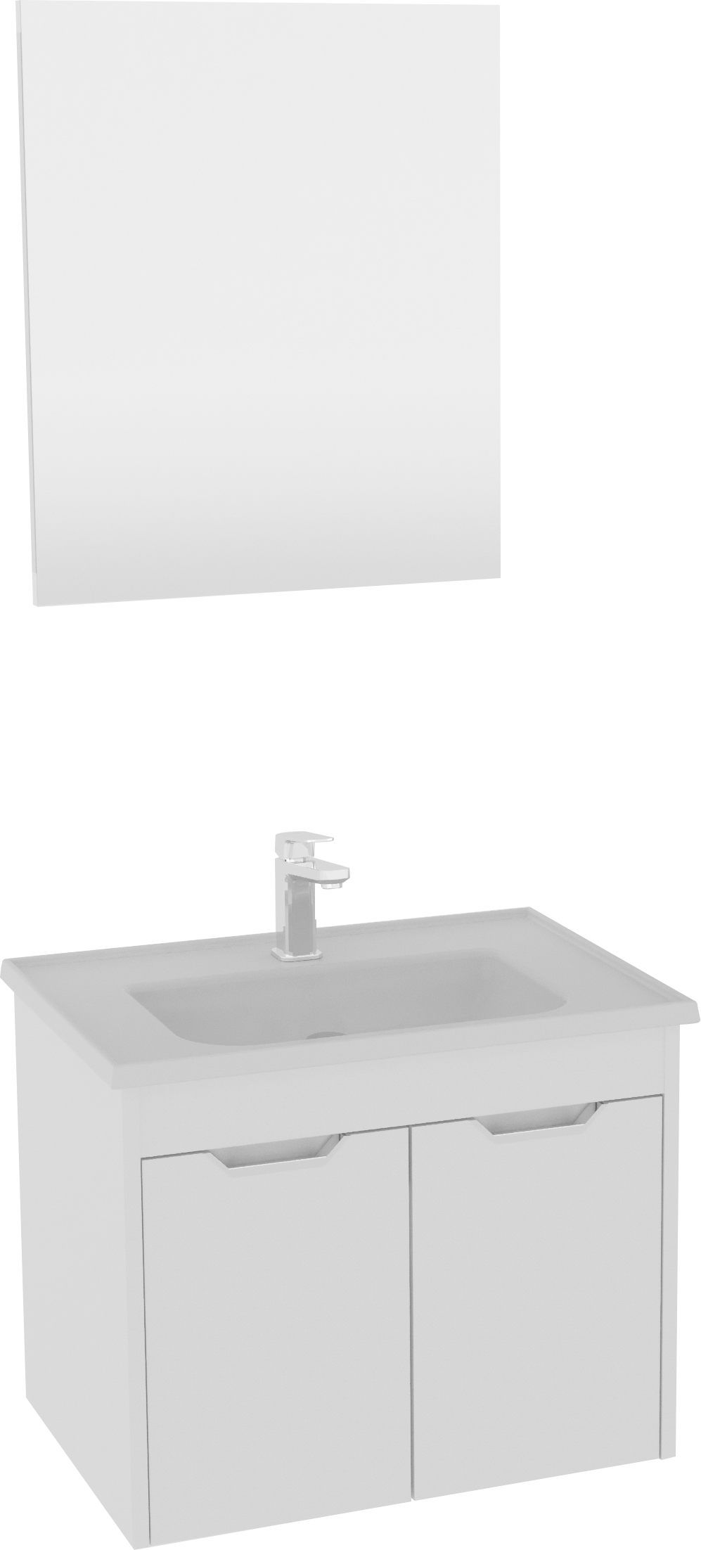 51b523de-d22d-440a-a72a-4be0af333849.png Isvea Pavıa Lavabo Ünitesi, 65 cm, Beyaz - 24PNS432065I - Banyo Dolapları