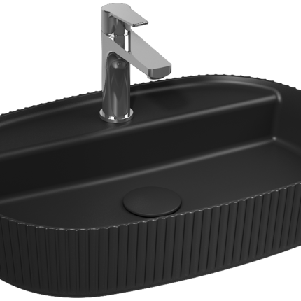 Isvea Sintesi Tezgah Üstü Lavabo 60 cm, Siyah - 10SI65060-2N - Çanak Lavabo, Tezgah Üstü Lavabo