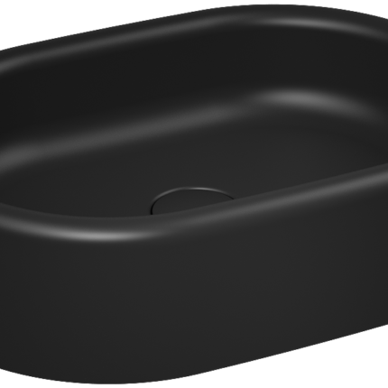 Isvea Curvo Tezgah Üstü Lavabo 60 cm, Siyah - 10CR66060-2N - Çanak Lavabo, Tezgah Üstü Lavabo