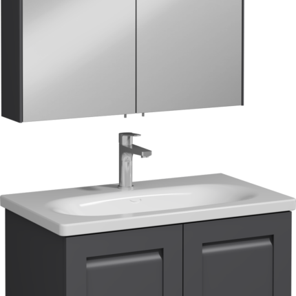 Isvea Linaro Lavabo Ünitesi, 80 cm, Antrasit - 24LRS923080I - Banyo Dolapları