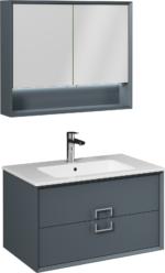 Isvea Modesto Ayna, 60 cm, Antrasit - 21SPS121080I - Banyo Dolapları