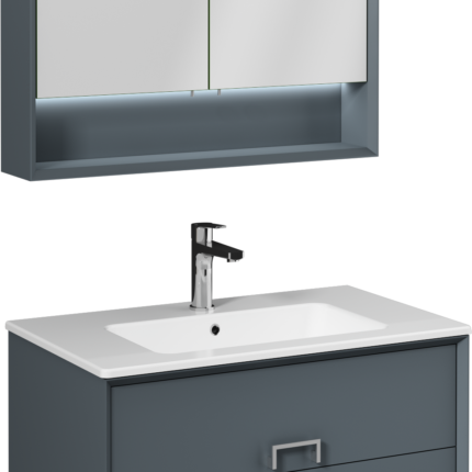 Isvea Modesto Ayna, 60 cm, Antrasit - 21SPS121080I - Banyo Dolapları