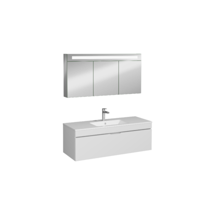 Isvea Roya Lavabo Ünitesi, Tek Çekmeceli, 120 cm, Beyaz - 21RYS929120I - Banyo Dolapları