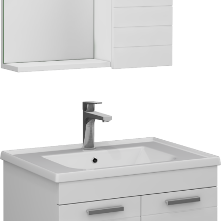 Isvea Platon Lavabo Ünitesi, 65 cm, Parlak Beyaz - 27PTS001065I - Banyo Dolapları