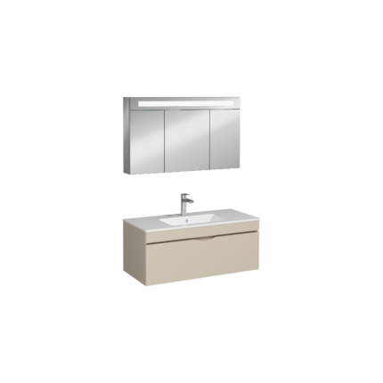 Isvea Roya Lavabo Ünitesi, Tek Çekmeceli, 100 cm, Kum Beji - 21RYS926100I - Banyo Dolapları