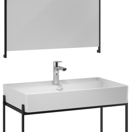 Isvea Parma Lavabo Ünitesi, 80 cm, Metal Profil - 22PRS040080I - Banyo Dolapları