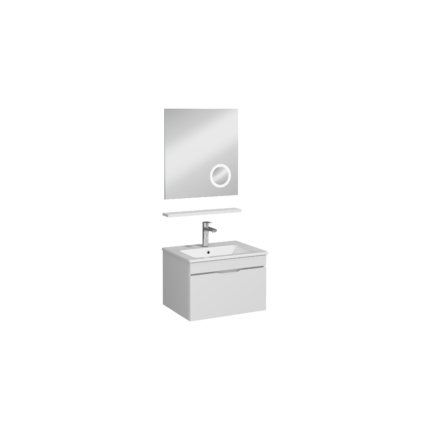 Isvea Roya Lavabo Ünitesi, Tek Çekmeceli, 60 cm, Beyaz - 21RYS929060I - Banyo Dolapları