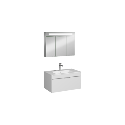 Isvea Roya Lavabo Ünitesi, Tek Çekmeceli, 80 cm, Beyaz - 21RYS929080I - Banyo Dolapları
