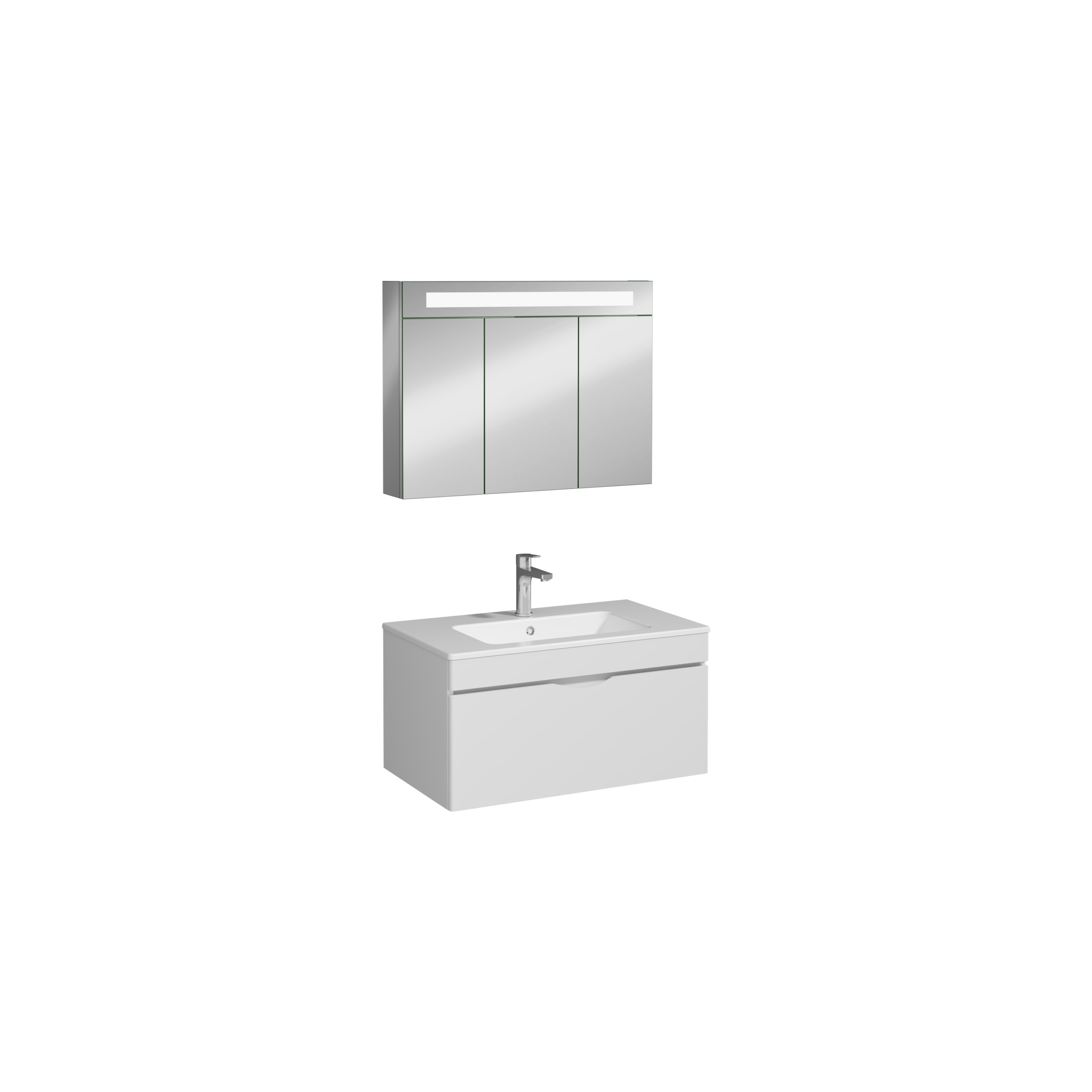 Isvea Roya Lavabo Ünitesi, Tek Çekmeceli, 80 cm, Beyaz