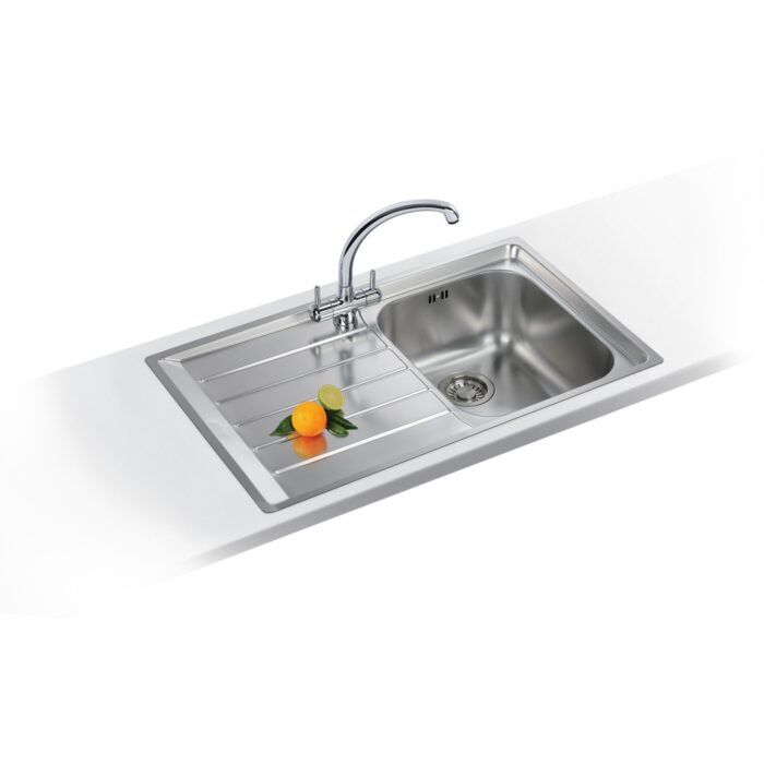 AP001_127.0059.655.jpg Franke Neptun Slimtop Nex 211 Tek Gözlü Sol Damlalıklı Çelik Eviye - 127.0059.655 - Paslanmaz Çelik Mutfak Eviyeleri - 1