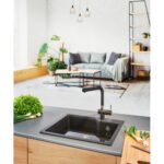 Franke Urban Ubg 610-56 Nero Tek Gözlü Fragranit Eviye - 114.0686.793 - Granit Mutfak Eviyeleri - 1
