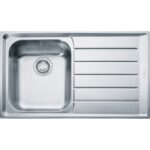 Franke Neptune Nex 611 Tek Gözlü Sağ Damlalıklı Çelik Eviye - 101.0656.165 - Paslanmaz Çelik Mutfak Eviyeleri