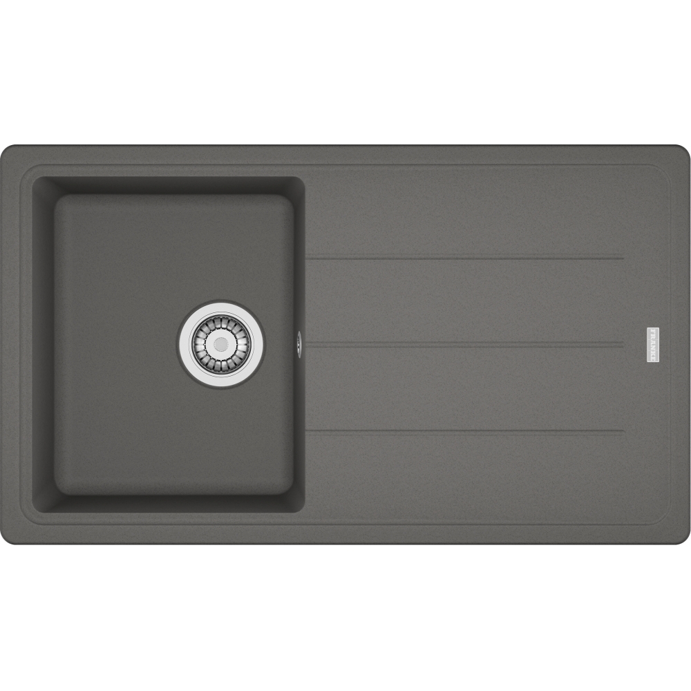 PP001_114.0334.153-1.jpg Franke Basis Bfg 611 Stone Grey Tek Gözlü Sağ/Sol Damlalıklı Fragranit Eviye - 114.0655.947 - Granit Mutfak Eviyeleri